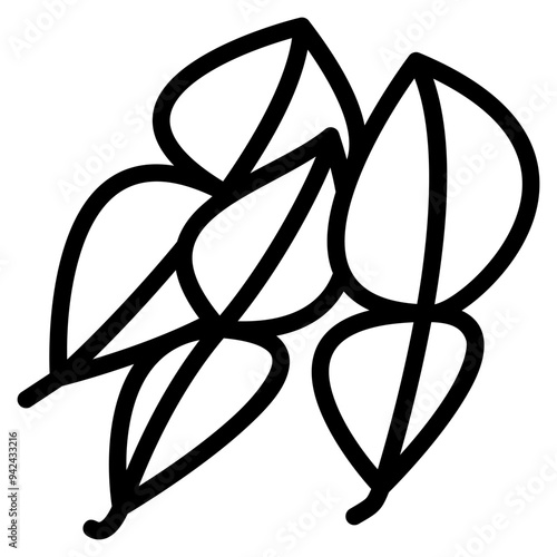 lime leaves icon with outline style. Suitable for website design, logo, app and UI. Based on the size of the icon in general, so it can be reduced.