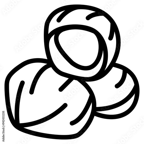 keluak icon with outline style. Suitable for website design, logo, app and UI. Based on the size of the icon in general, so it can be reduced.