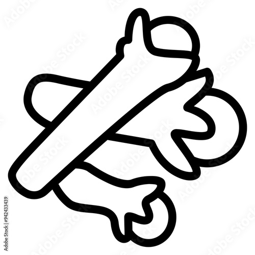 clove icon with outline style. Suitable for website design, logo, app and UI. Based on the size of the icon in general, so it can be reduced.