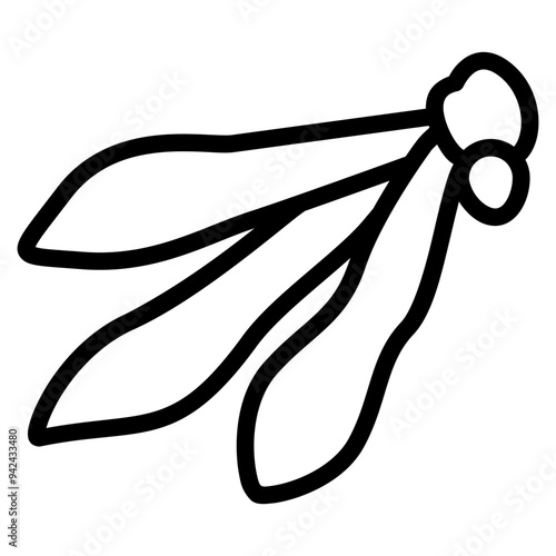 fingerroot icon with outline style. Suitable for website design, logo, app and UI. Based on the size of the icon in general, so it can be reduced.