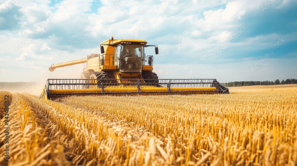 Obraz premium Harvesting Wheat