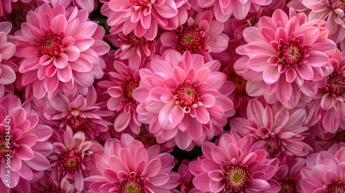 Pink Chrysanthemum in Autumn Horizontal Setting