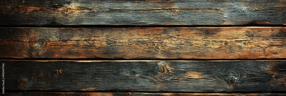Close-up of rustic wooden planks with rich textures and warm tones. Close-up of rustic wooden planks with rich textures and warm tones.