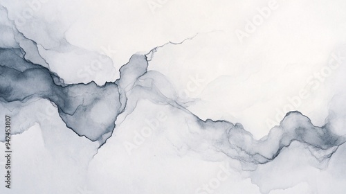 Elegant gray watercolor abstract artwork with gentle flow and soft tones.