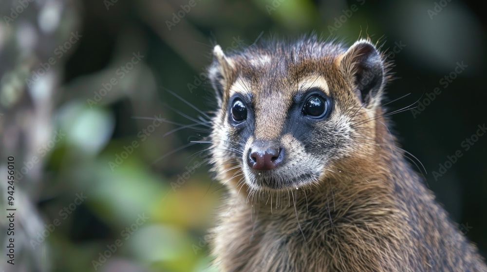 Fototapeta premium Portrait of a charming South American mammal