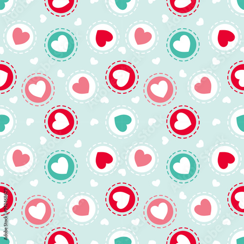 seamless pattern with hearts
