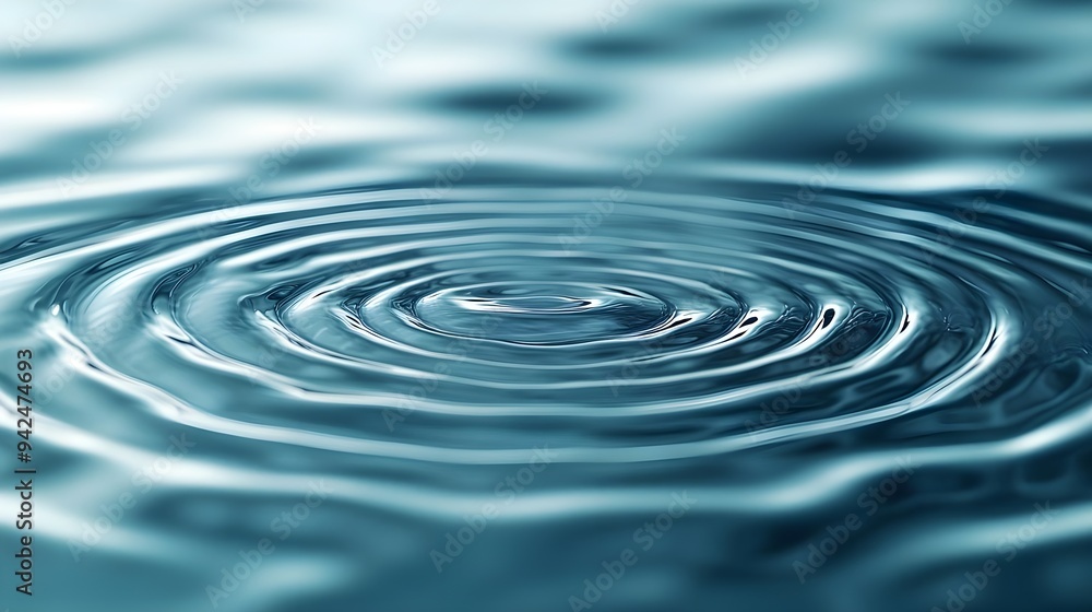 Abstract Water Ripples - Blue Liquid Texture Abstract Water Ripples - Blue Liquid Texture