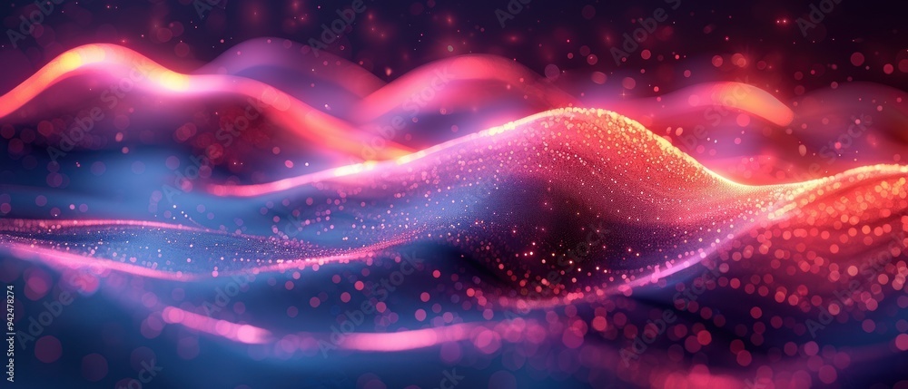 A digital background with pink and purple lines A digital background with pink and purple lines