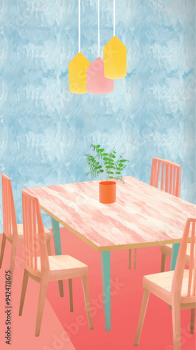 Modern dining room decor
