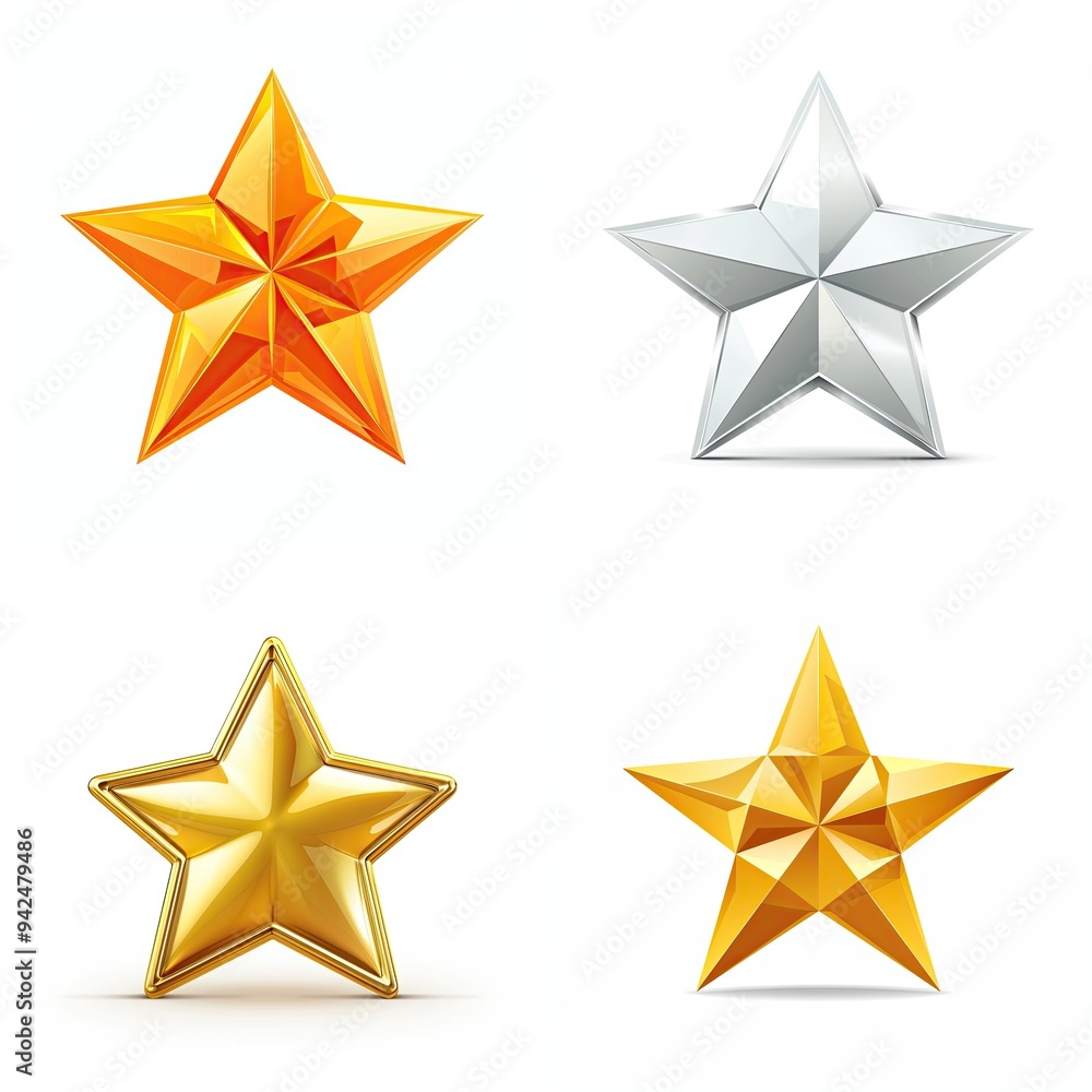 Star Symbol Isolated Element Award Icon Holiday Object Medal Concept Astronomy Shape Web Graphic on White Background for Easy Editing Star Symbol Isolated Element Award Icon Holiday Object Medal Concept Astronomy Shape Web Graphic on White Background for Easy Editing