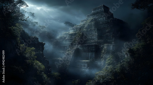 Ancient stone temple nestle...