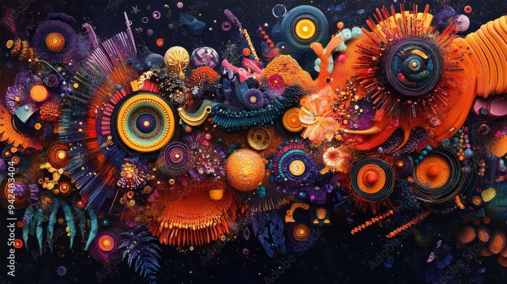 Cosmic Abstract Art. Cosmic Abstract Art.