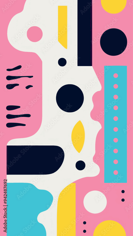 custom made wallpaper toronto digitalAbstract colorful geometric pattern