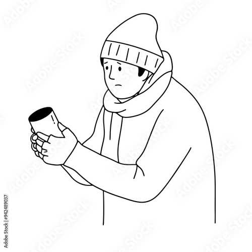 Man begging for money