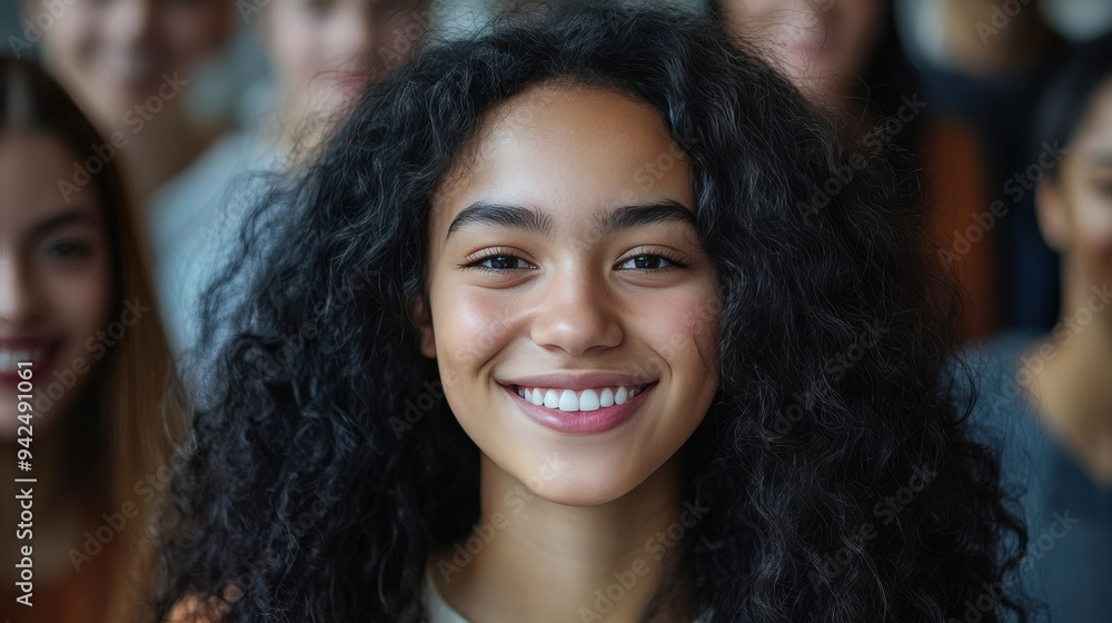 Diverse Group of Young College Students from Various Ethnicities Smiling Diverse Group of Young College Students from Various Ethnicities Smiling