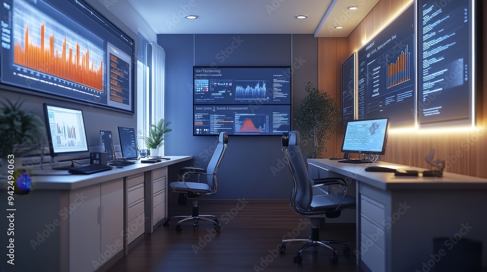 Modern Office Interior. Modern Office Interior.