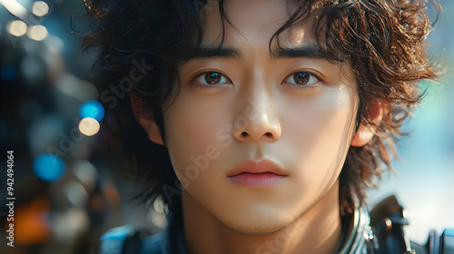 Close up portrait of a youn...