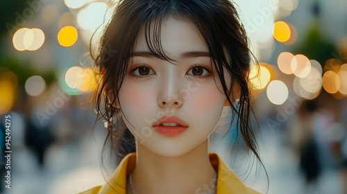 Close up portrait of a youn...