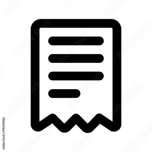 invoice Glyph icon