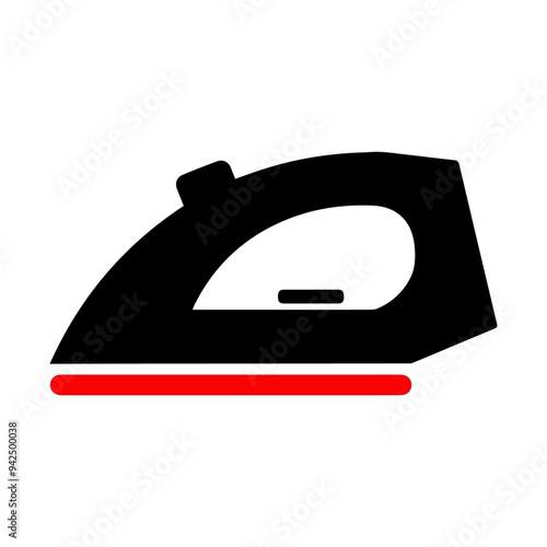 Household ironing service icon.