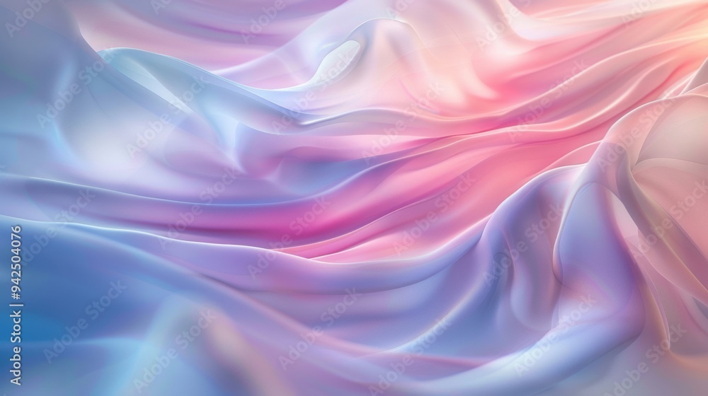 A soft pastel gradient of flowing fabric, creating a dreamy and delicate visual texture with gentle hues of pink and blue. A soft pastel gradient of flowing fabric, creating a dreamy and delicate visual texture with gentle hues of pink and blue.