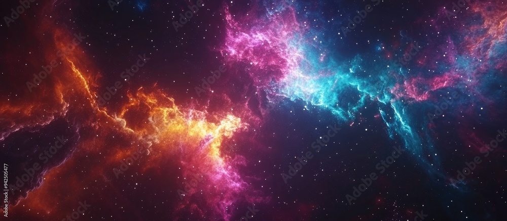 Colorful space galaxy cloud nebula in a 3D cartoon rendering Stary night cosmos features universe science and astronomy Supernova background wallpaper Colorful space galaxy cloud nebula in a 3D cartoon rendering Stary night cosmos features universe science and astronomy Supernova background wallpaper