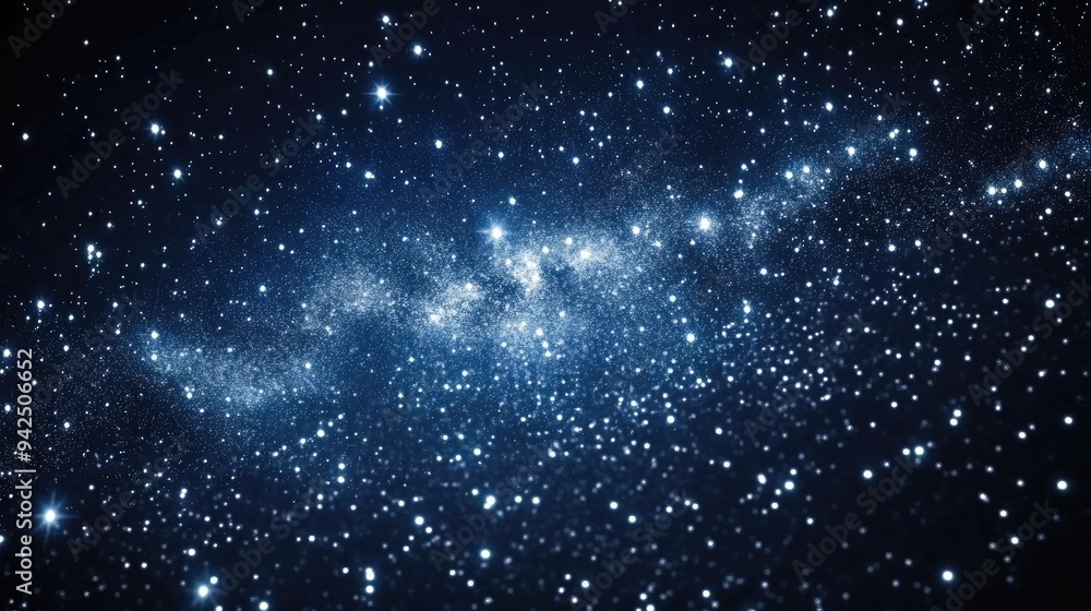 Stars and Milky Way in a night sky depicted through 3D cartoon rendering Stars and Milky Way in a night sky depicted through 3D cartoon rendering