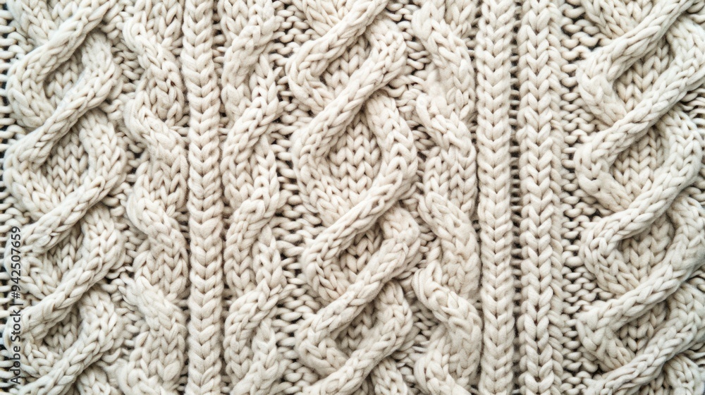 Beige Knitted Texture Background. Beige Knitted Texture Background.