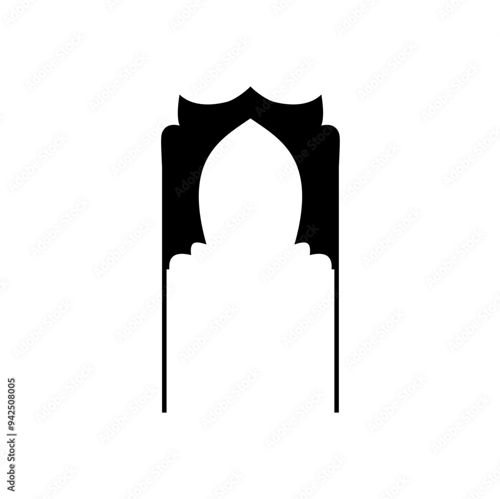 Islamic door and window vector, Islamic architecture, ornate door design, decorative door and window Islamic door and window vector, Islamic architecture, ornate door design, decorative door and window