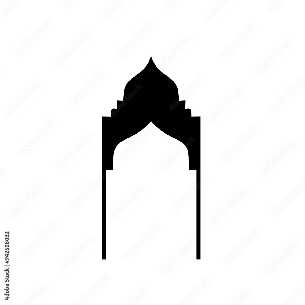 Islamic door and window vector, Islamic architecture, ornate door design, decorative door and window Islamic door and window vector, Islamic architecture, ornate door design, decorative door and window