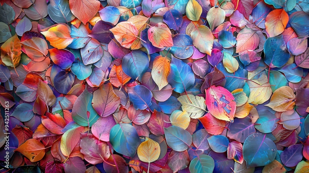 Abstract Fall Leaves Pattern. Abstract Fall Leaves Pattern.