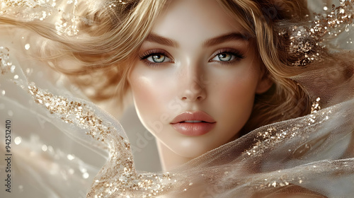 Close-up portrait of a beau...