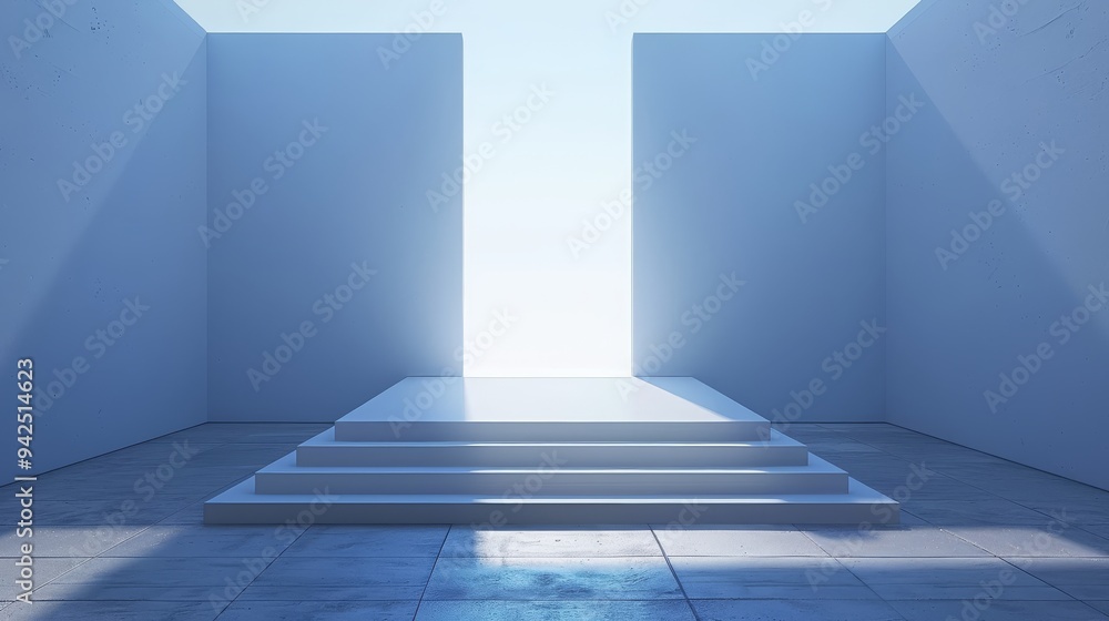 Naklejka premium 3D podium for product display and promotion