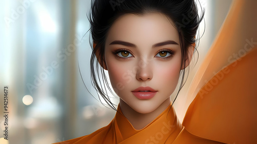 Close-up portrait of a beau...