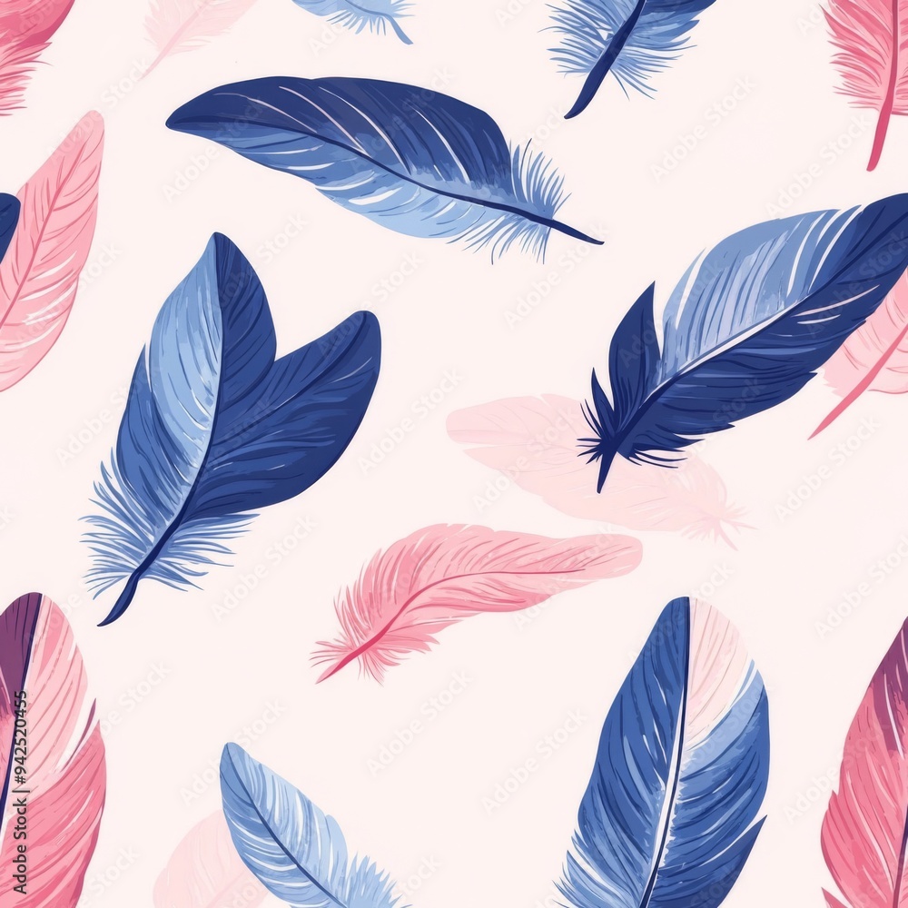 Feather pattern bird delicate soft intricate seamless Feather pattern bird delicate soft intricate seamless