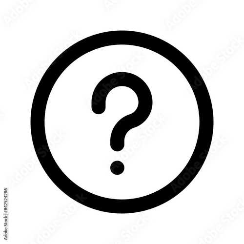 question Glyph icon