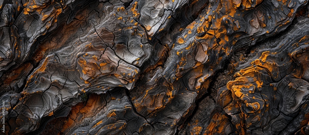 Walnut Bark Close Up Walnut Bark Close Up