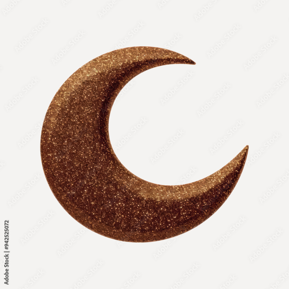 Sparkling crescent moon decoration Sparkling crescent moon decoration