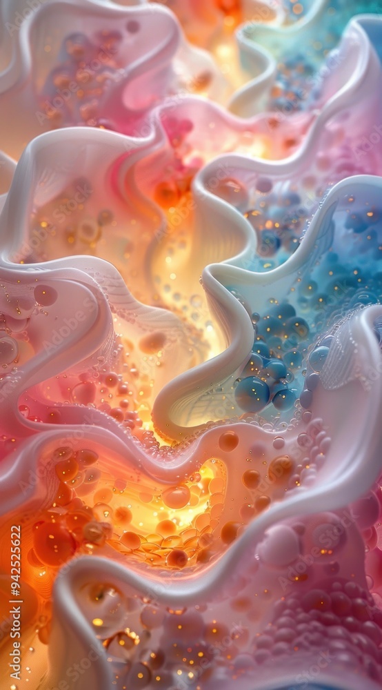 3D abstract background with swirling shapes and colors, creating an artistic and dynamic composition. 3D abstract background with swirling shapes and colors, creating an artistic and dynamic composition.
