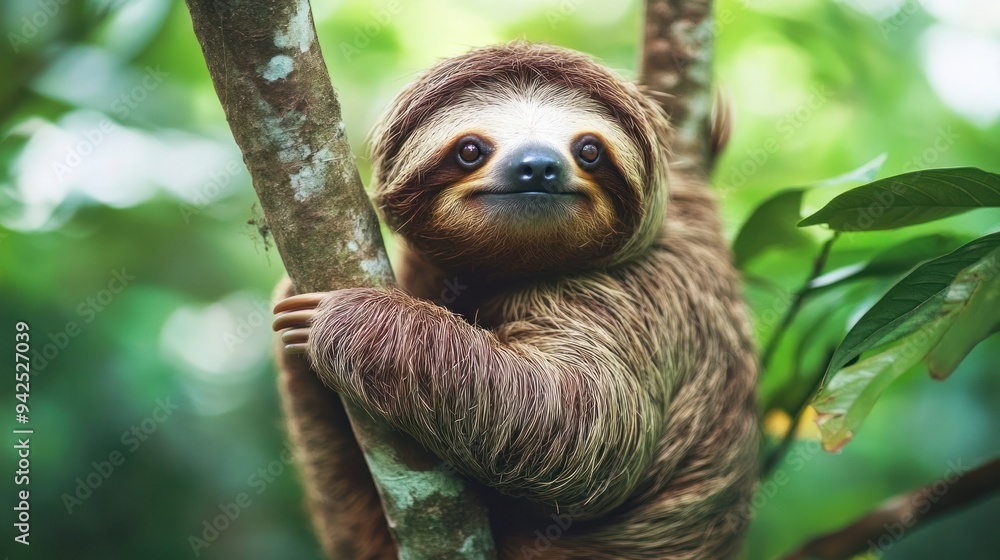 A Close-Up Portrait of a Sloth A Close-Up Portrait of a Sloth