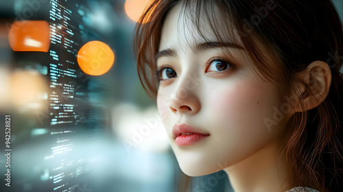 Close-up portrait of a youn...