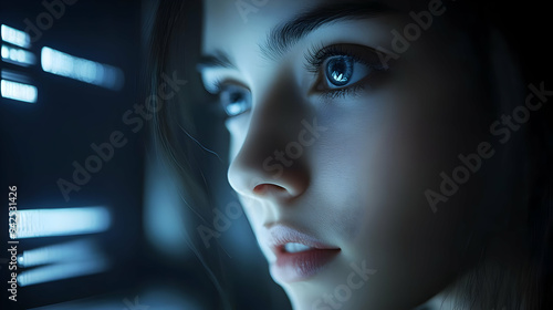 Close-up portrait of a youn...