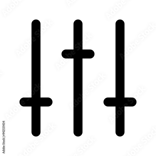 equalizer glyph icon