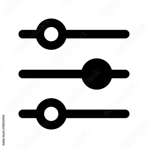equalizer glyph icon
