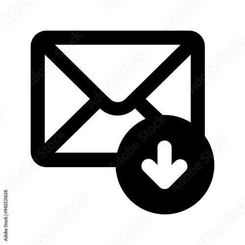 inbox glyph icon