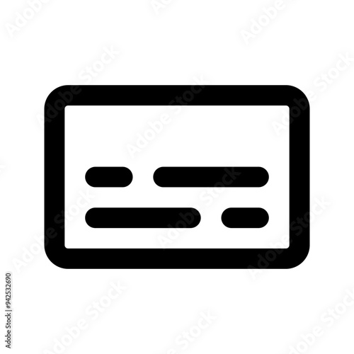 subtitles glyph icon