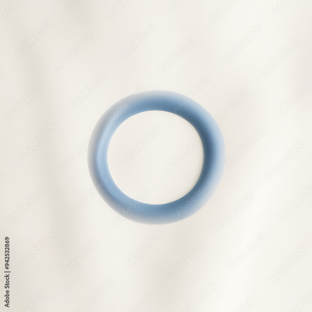 A blue gradient circle is shown in the middle of a cream color background. A blue gradient circle is shown in the middle of a cream color background.