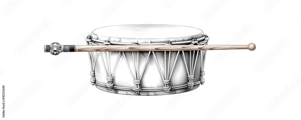 Simple line drawing of dhol drum. minimalist, Simple line drawing of dhol drum. minimalist,
