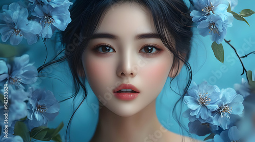 Close-up portrait of a youn...