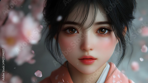 Close-up portrait of a youn...